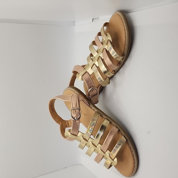 CAT & Jack Gold Copper Sandals Size 11 - Picture 6 of 10